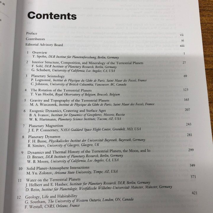 △01)【1点限り!】Treatise on Geophysics Volume 10/Planets and