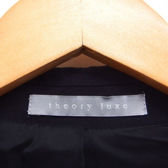 美品 23AW セオリーリュクス ダブル テーラードジャケット 38 ブラック 美品 23AW セオリーリュクス ダブル テーラードジャケット 38 ブラック