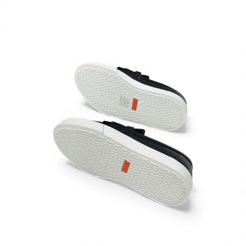 極美品【エルメス】スリッポン スニーカー 39 ゲーム ケリー 黒 レザー HERMES スニーカー(ゲーム) スニーカー 《ゲーム》 - ブラック