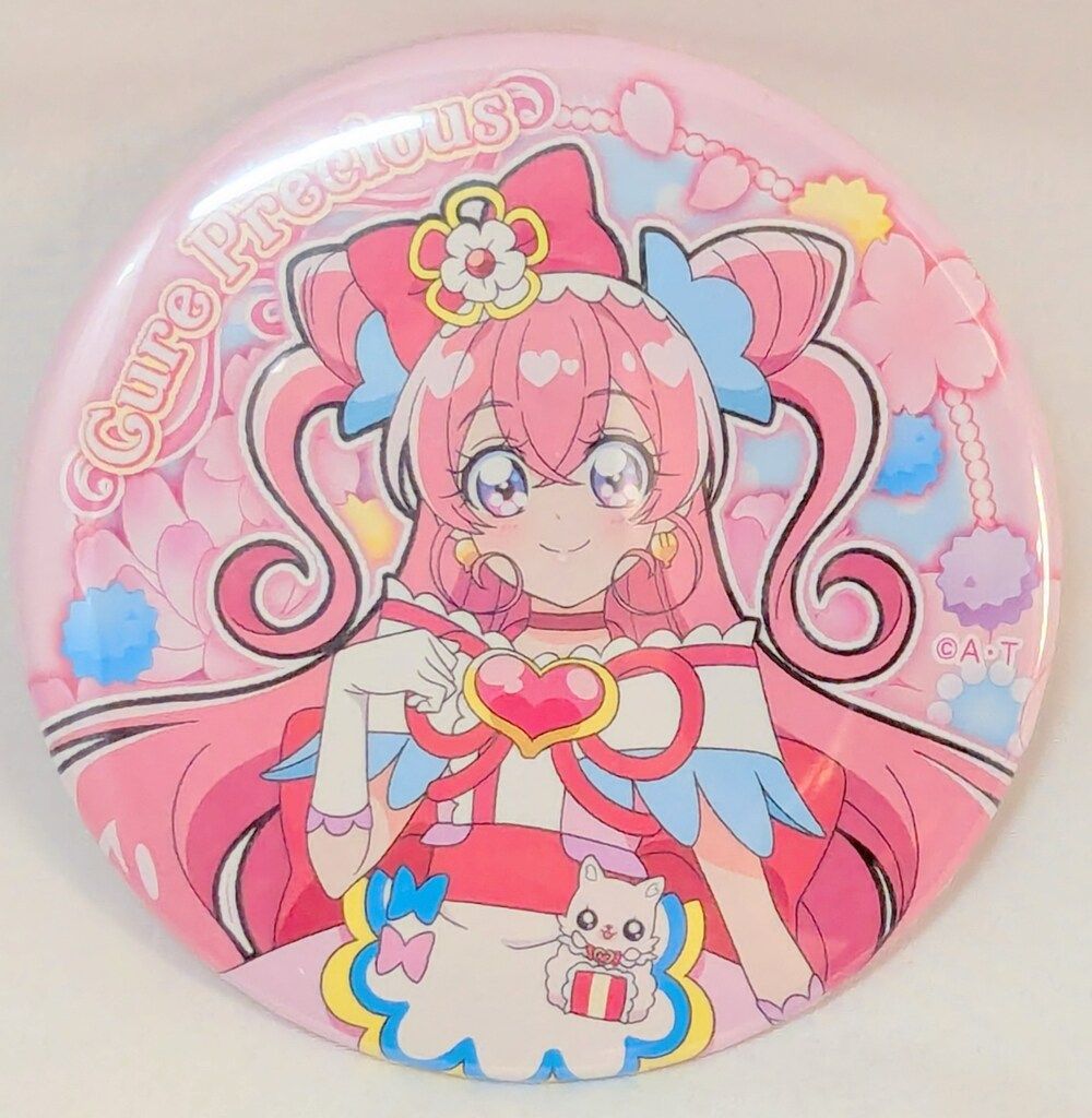 デリシャスパーティ♡プリキュア　バースデー缶バッジ　キュアプレシャス デリシャスパーティプリキュア】バースデースイーツコレクション 缶