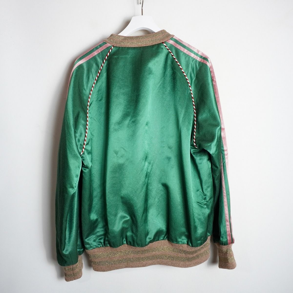 正規18AW GUCCI グッチ アングリー パンサー フェイス 刺繍 ボンバー