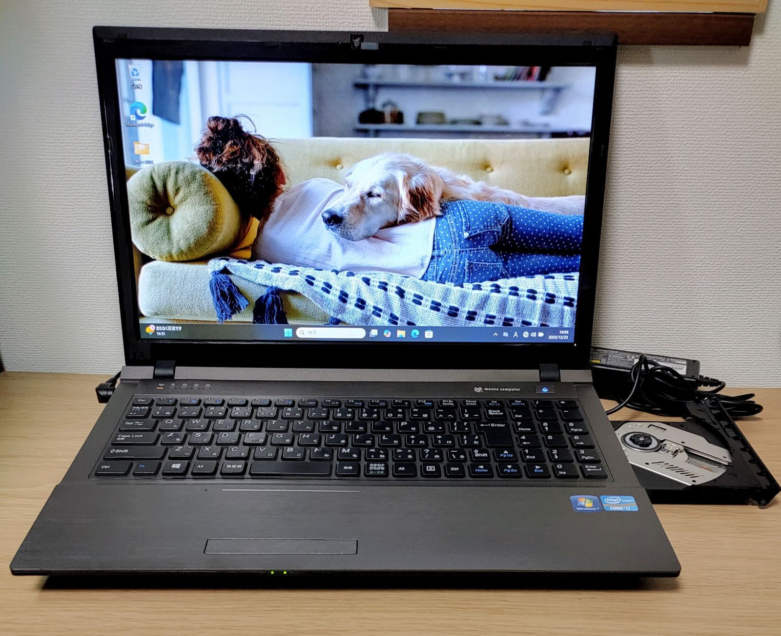 ノートPC mouse Corei7 メモリ8GB SSD256GB Webカメラ DVD