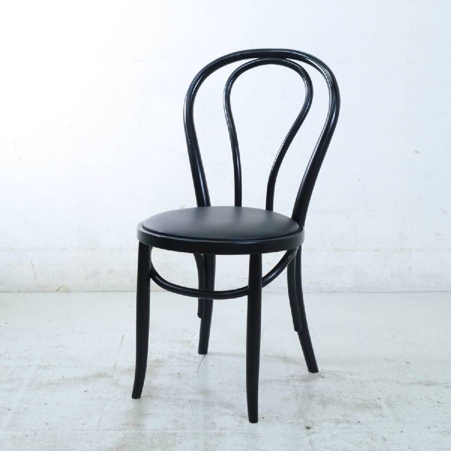 秋田木工 IDC大塚家具 No.16 ベントウッド ダイニングチェア ブラック