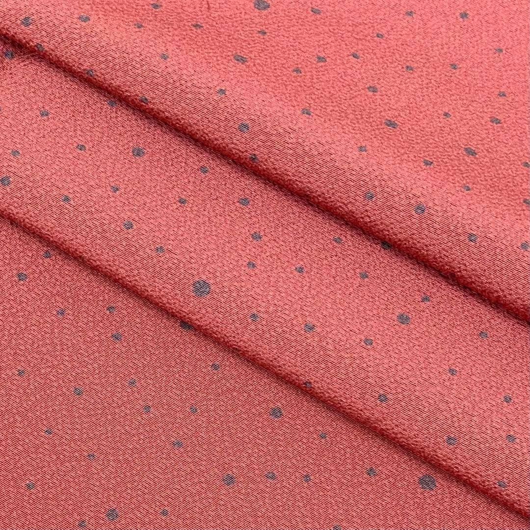 ☺︎　正絹 AK-8592 ジュサブロー 作家物 縞模様 可愛い生き物 小紋 ☺︎ 正絹 AK-8592 ジュサブロー 作家物 縞模様 可愛い生き物 小紋