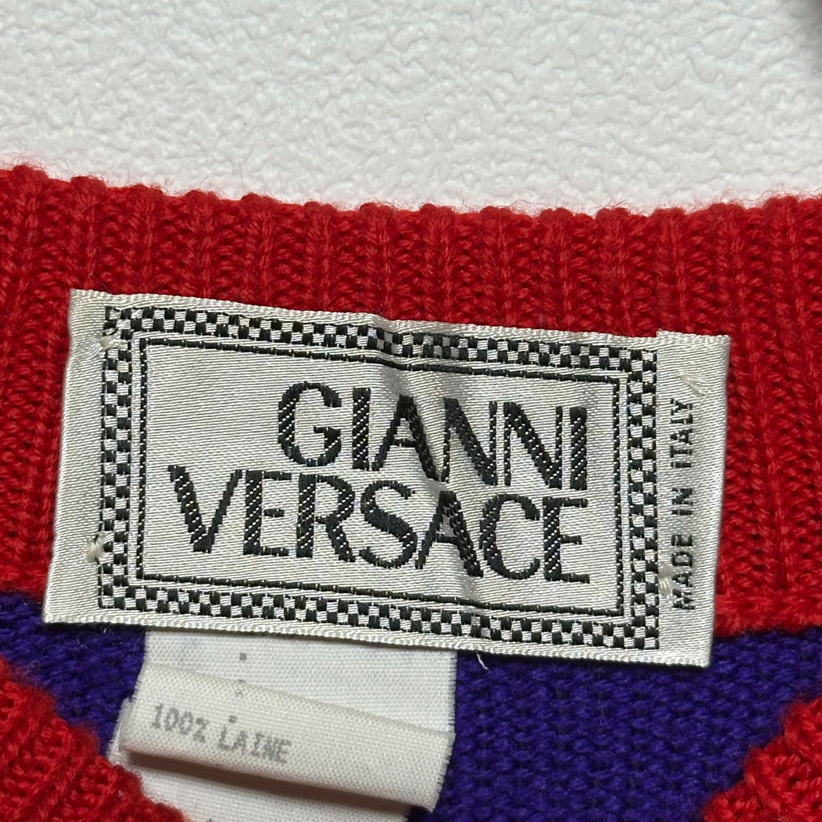90s GIANNI VERSACE ジャンニヴェルサーチ イタリア製 総柄 XL 