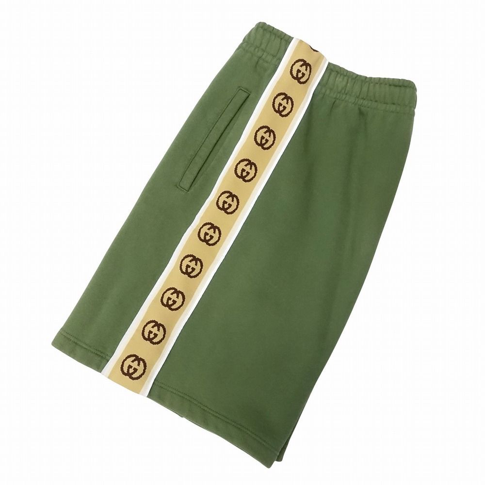 良品 GUCCI グッチ スウェット ショーツ ショートパンツ ハーフ丈