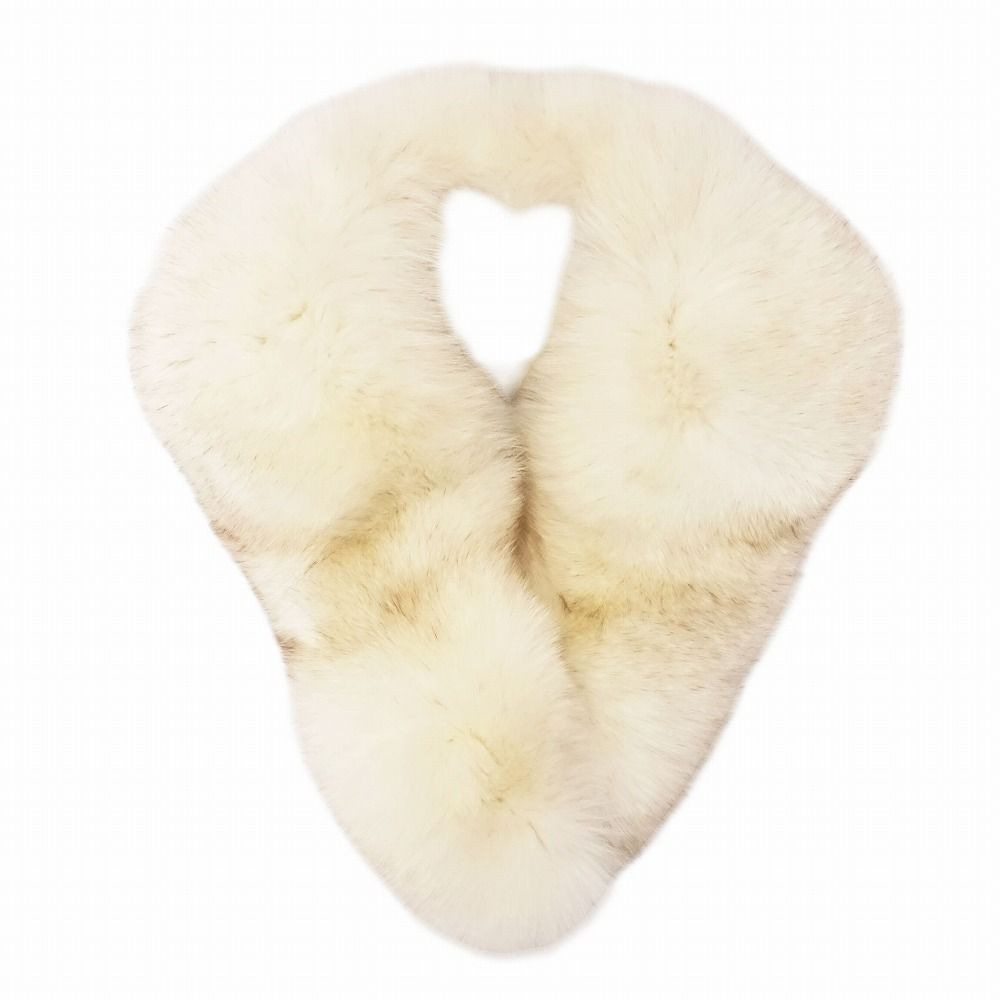 SAGA FOX フォックスファー ティペット ホワイト系 ストール ふわふわ