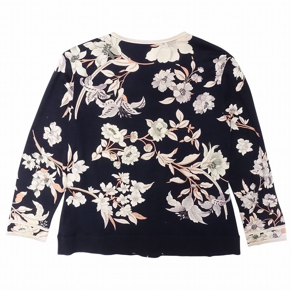 LEONARD レオナール 花柄 ニット カーディガン ジャケット 羽織り