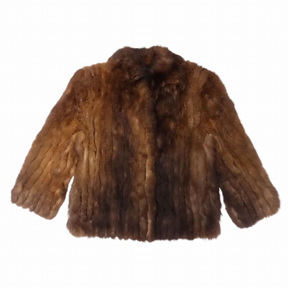 【良品】ムーンバット Moonbat ブルーフォックス ショートコート 9号 Moonbat Fur ムーンバットファー フェイクファー 毛皮 コート