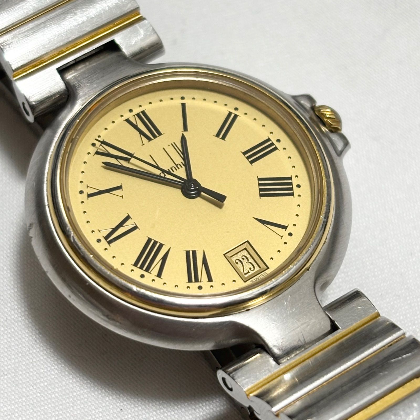 送料無料】Dunhill/ダンヒル/ミレニアム/クォーツ腕時計/コンビカラー