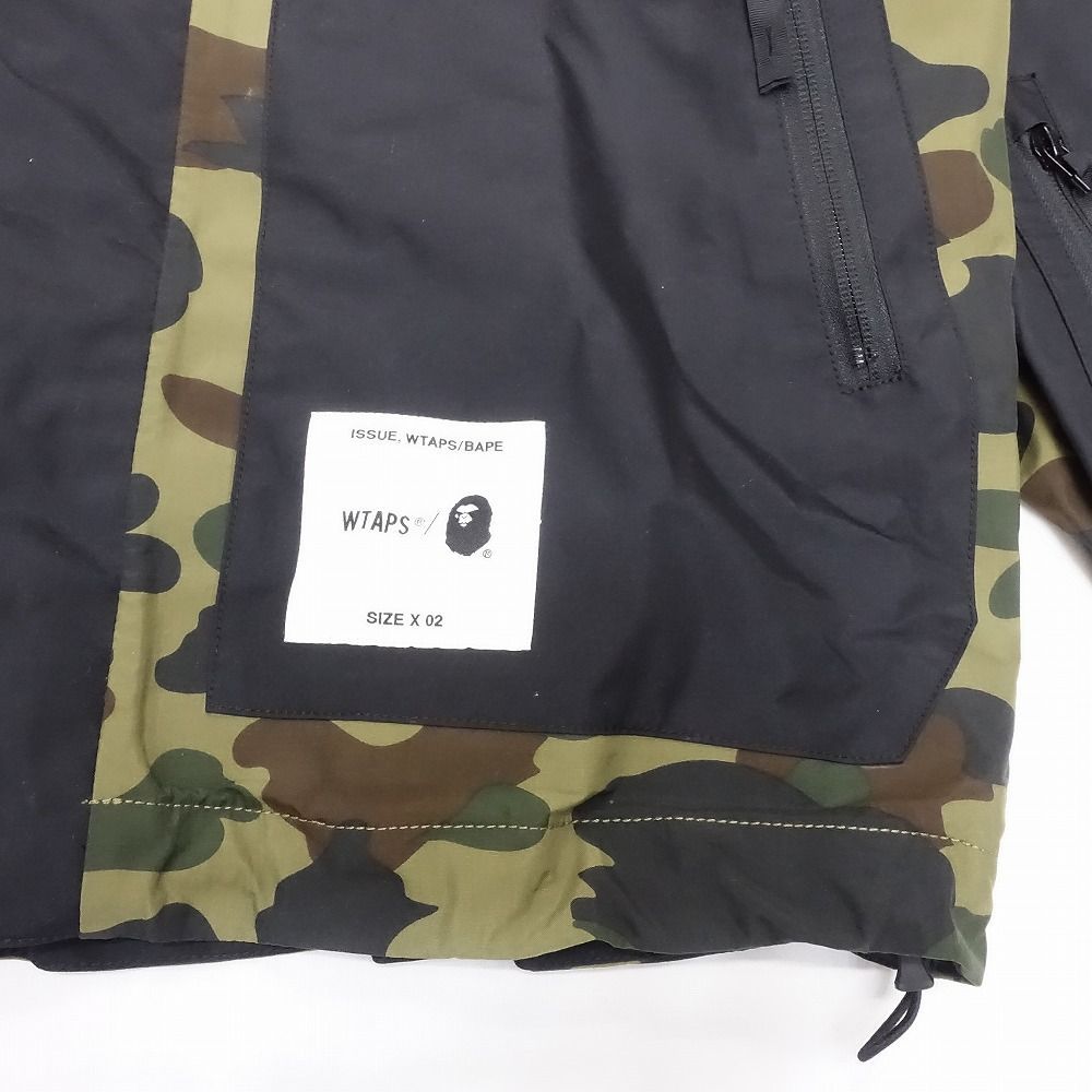 17aw WTAPS × A BATHING APE SHERPA JACKET NYLON TAFFETA CAMO BAPE 