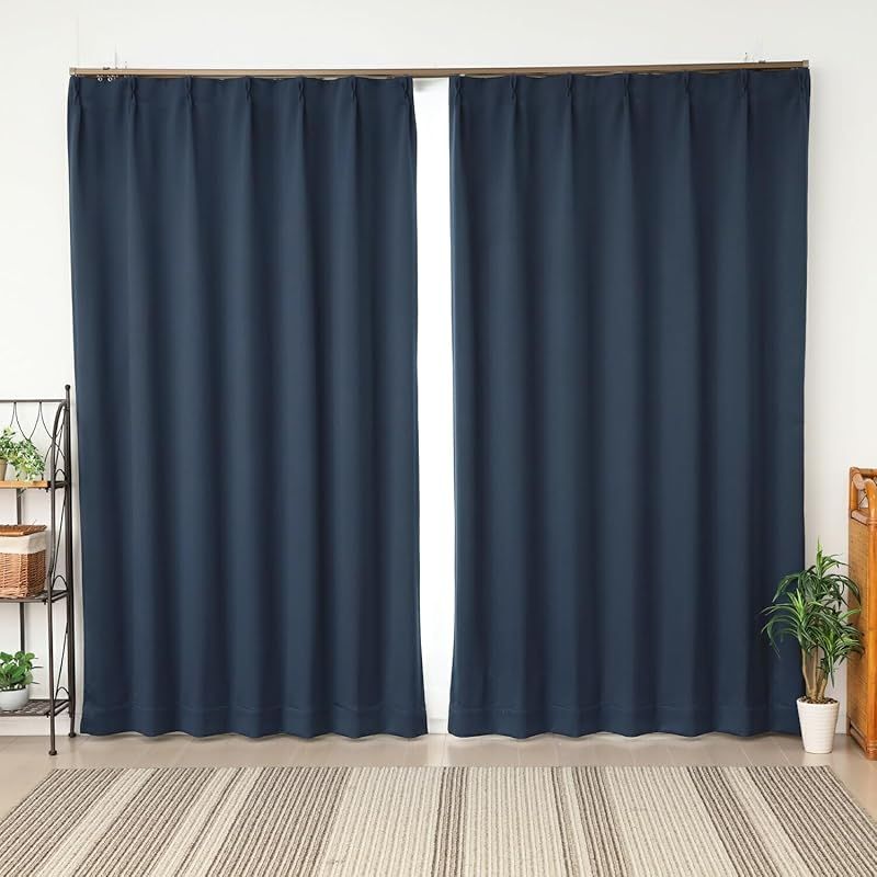 カーテン天国 遮光カーテン 遮光1級 小窓サイズ フルダル 無地 断熱