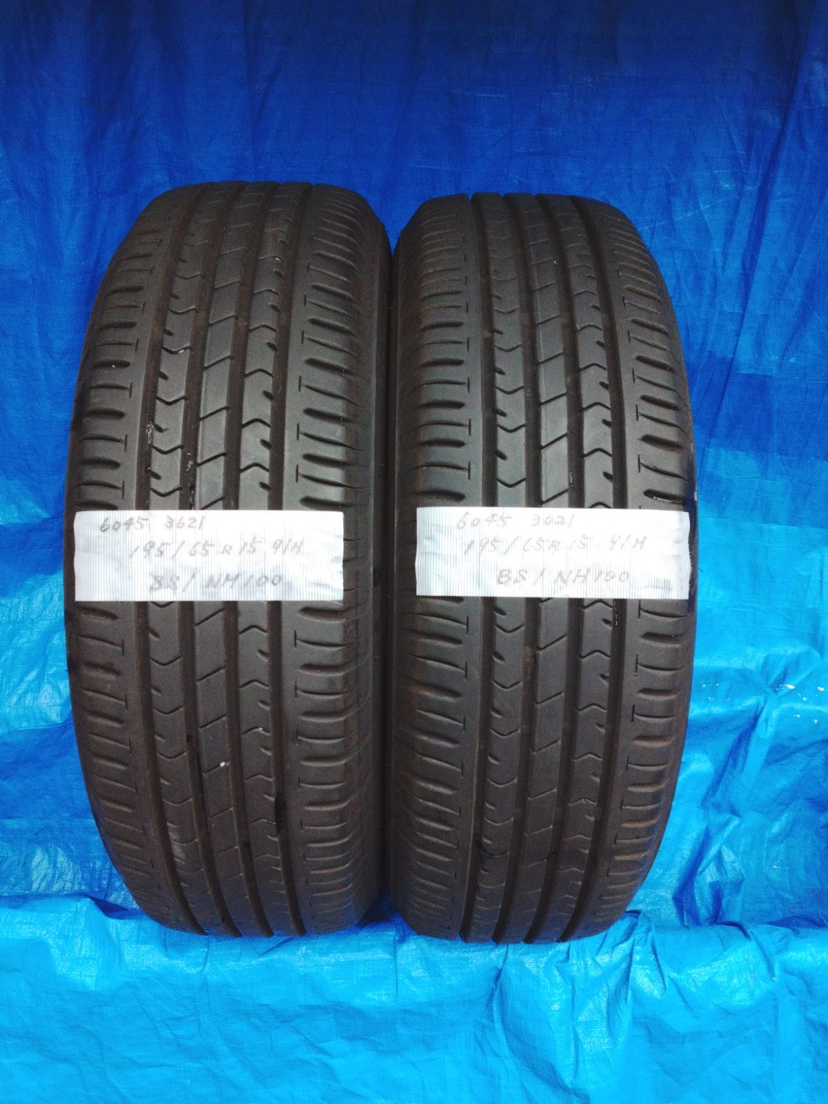 6045) 195/65R15 91H ブリヂストン エコピア NH100 2021年製2本セット