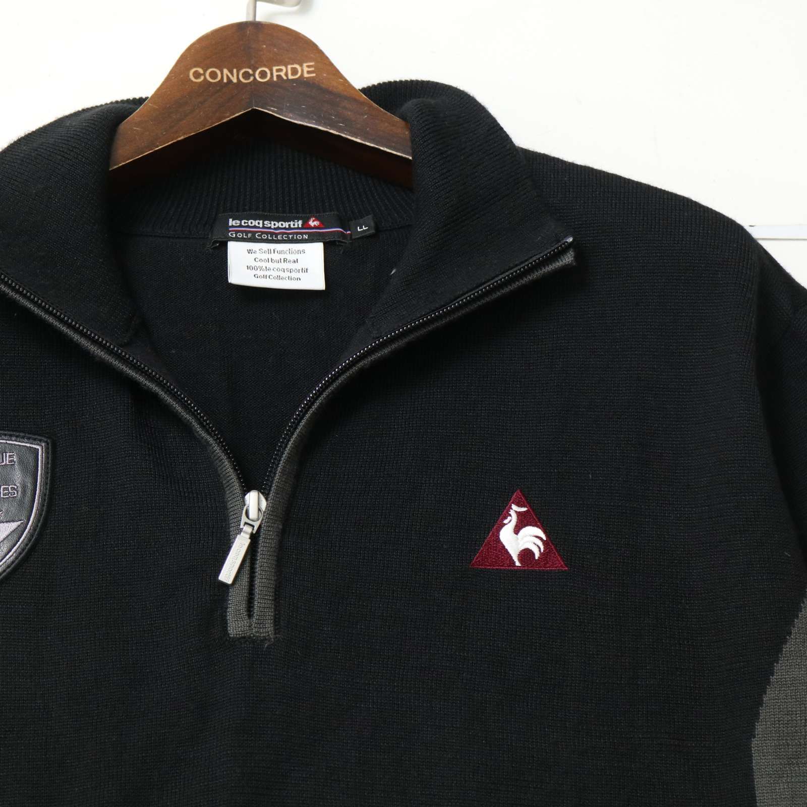 美品☆ le coq sportif GOLF ルコック ゴルフ 秋冬 ウール混☆ ハーフ