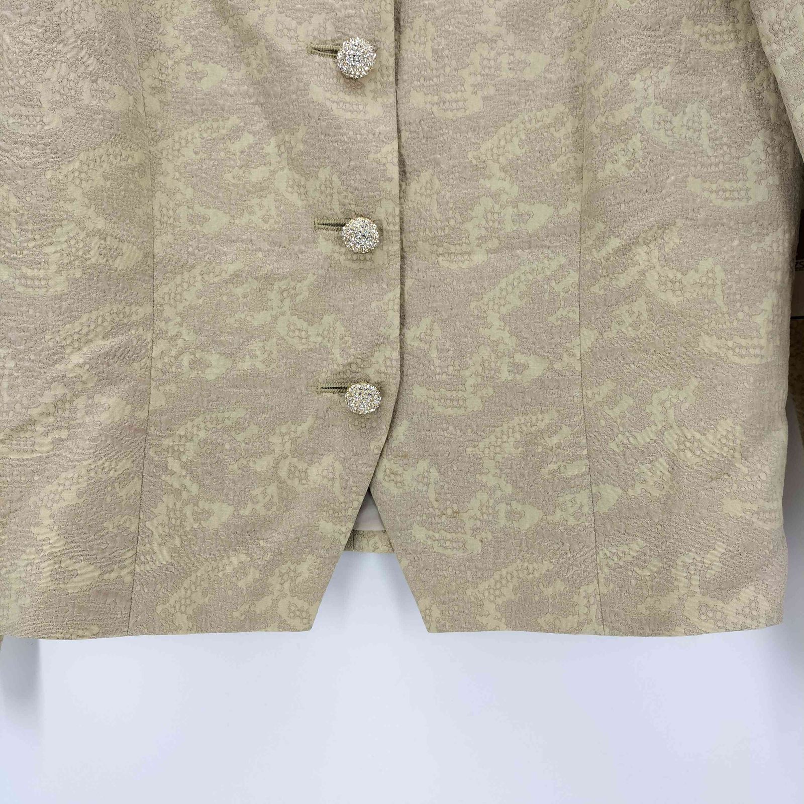 ジバンシィ GIVENCHY HI FORMAL ウール ノーカラー 金ボタン