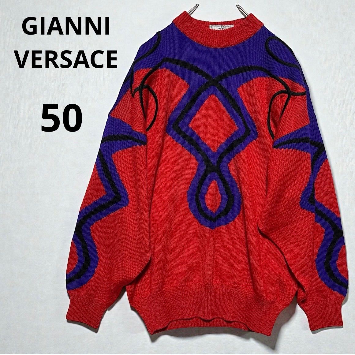 90s GIANNI VERSACE ジャンニヴェルサーチ イタリア製 総柄 XL