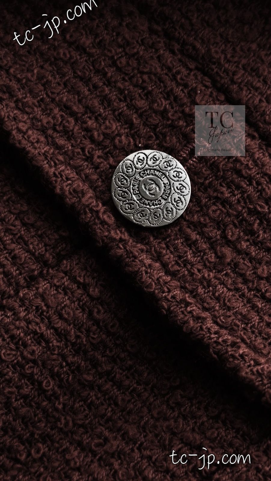 シャネル ジャケット CHANEL ヴィンテージ チョコ ブラウン ウール