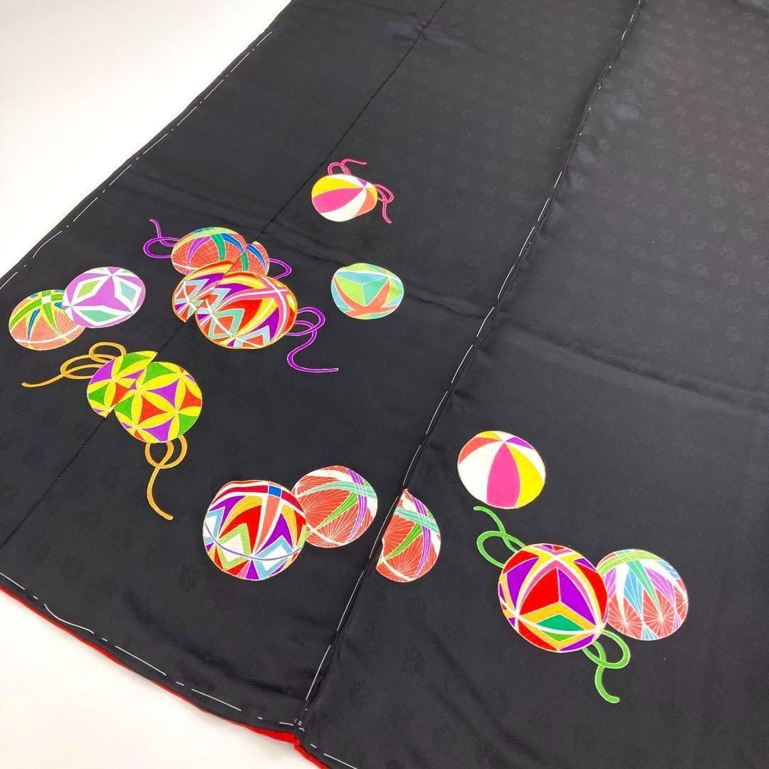 着物と帯 時流】426y◇仮仕立て 未仕立て女の子着物◇金駒刺繍 百貨店