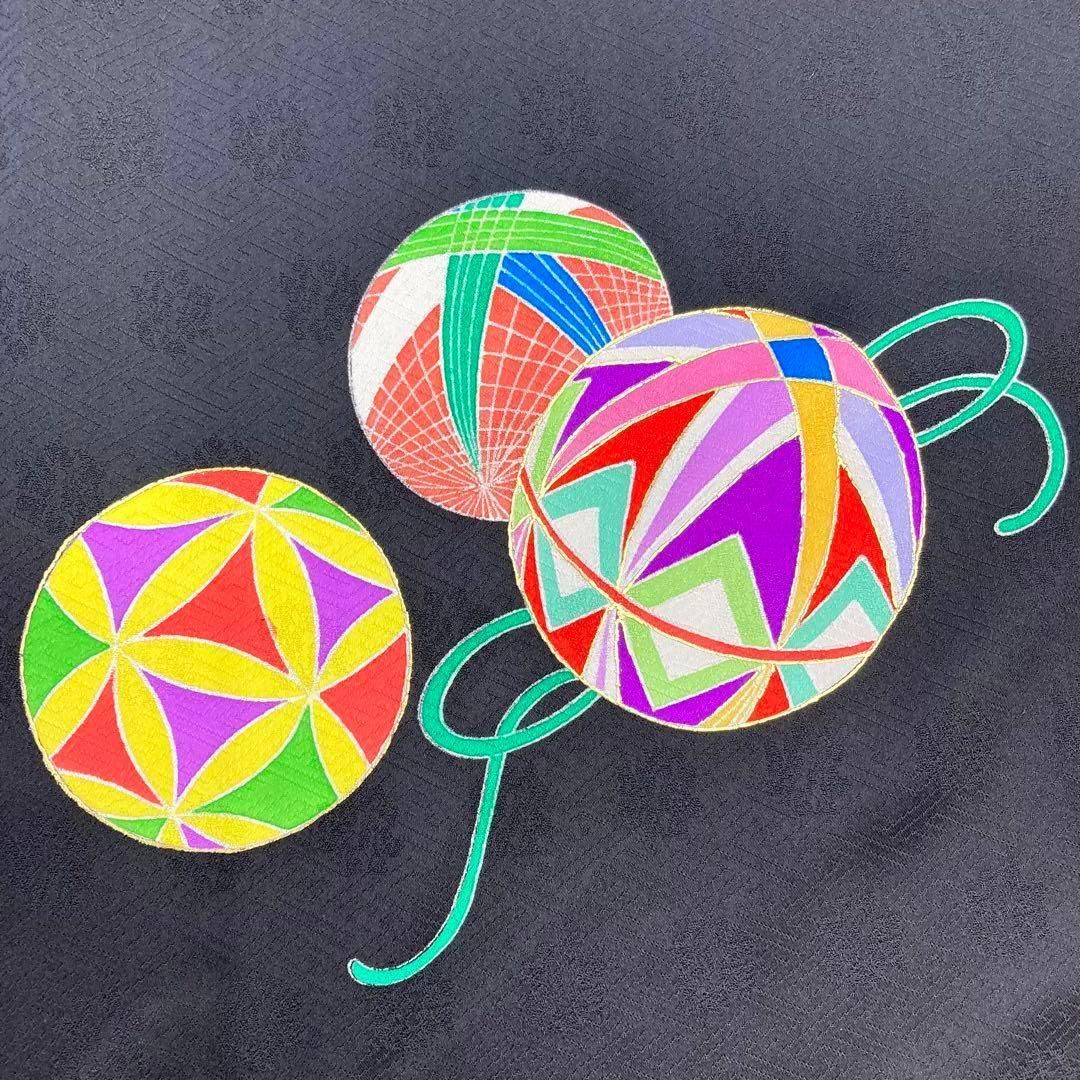 着物と帯 時流】426ys◇仮仕立て 未仕立て女の子着物◇金駒刺繍 百貨店