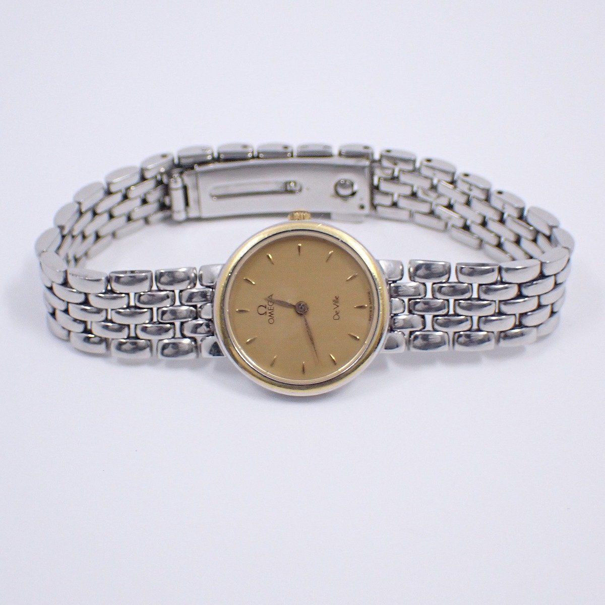 OMEGA オメガ デビル クォーツ ヴィンテージ レディース コンビベルト OMEGA オメガ デビル クォーツ ヴィンテージ レディース コンビベルト