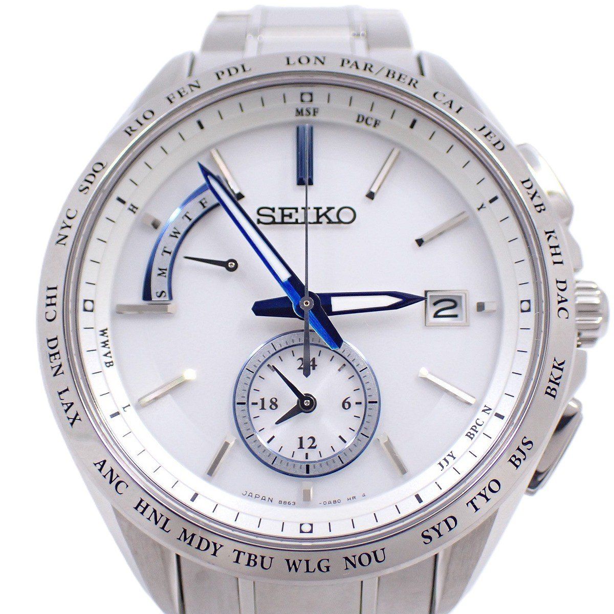 SEIKO セイコー ブライツエキスパート ワールドタイム ソーラー電波