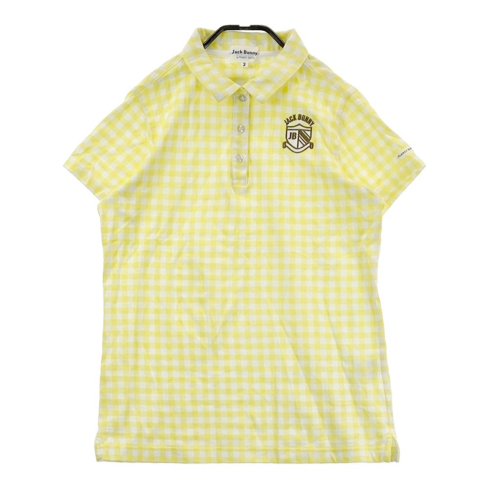 サイズ：2 JACK BUNNY ジャックバニー 半袖ポロシャツ チェック