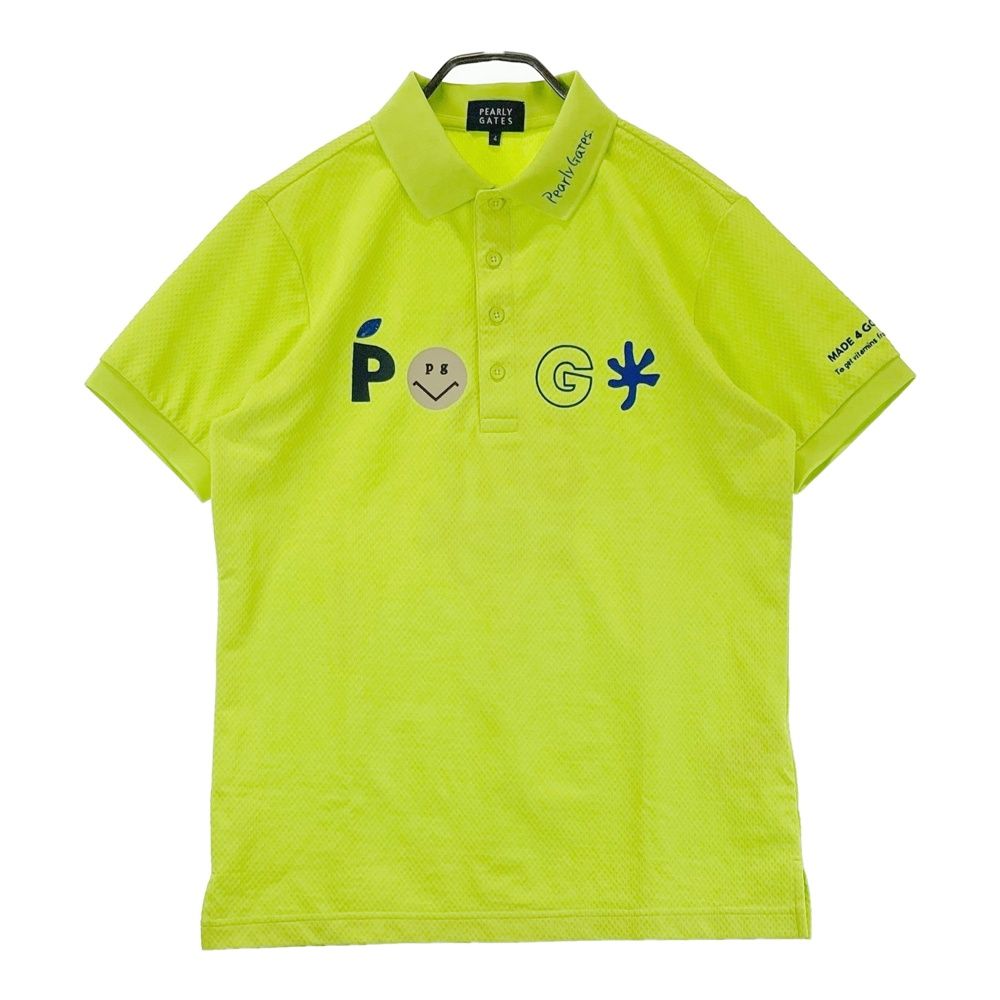 サイズ：4 PEARLY GATES パーリーゲイツ 2025年 半袖ポロシャツ  グリーン系 [240101584808] ゴルフウェア メンズ ストスト