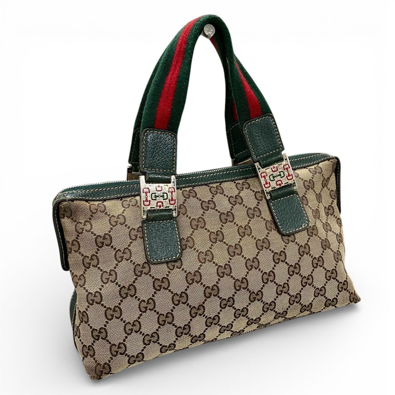 GUCCI／グッチ シェリーライン 145759 GG柄 キャンバス レザー