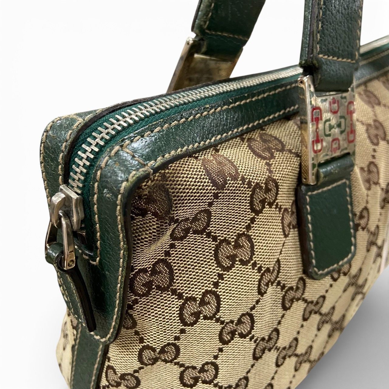 GUCCI／グッチ シェリーライン 145759 GG柄 キャンバス レザー