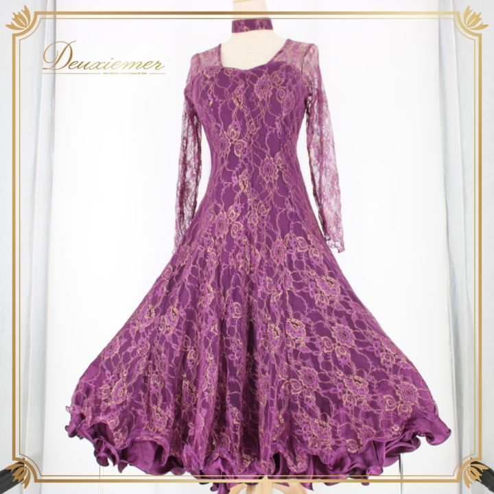 社交ダンス 衣装 スタンダード ドレス ワンピース パーティ衣装 オール