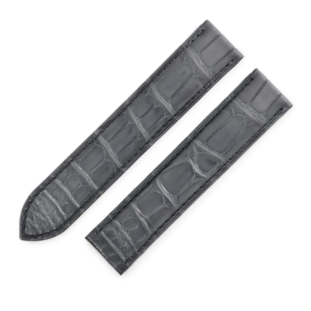未使用☆Cartier☆カルティエ☆腕時計☆純正☆替えベルト☆クロコ☆ブラック！ カルティエ Cartier 腕時計パーツ 純正 バックル用 クロコバンド