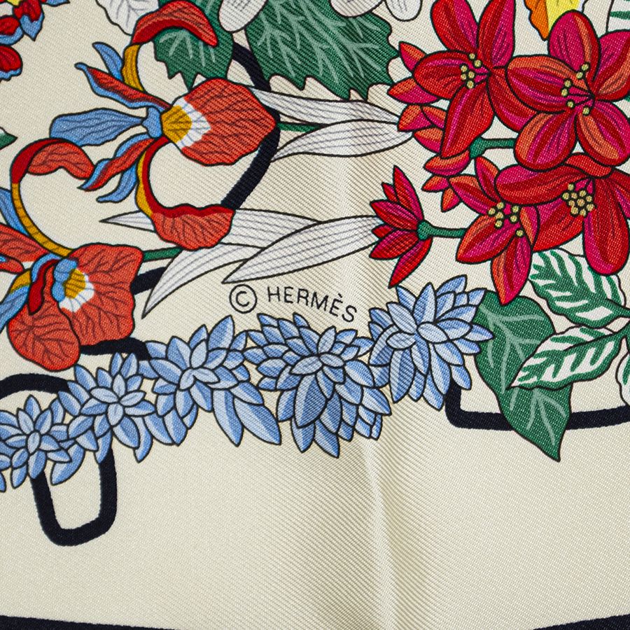 HERMES エルメス カレ90 Planifleurs プラニフルール 003965S 16
