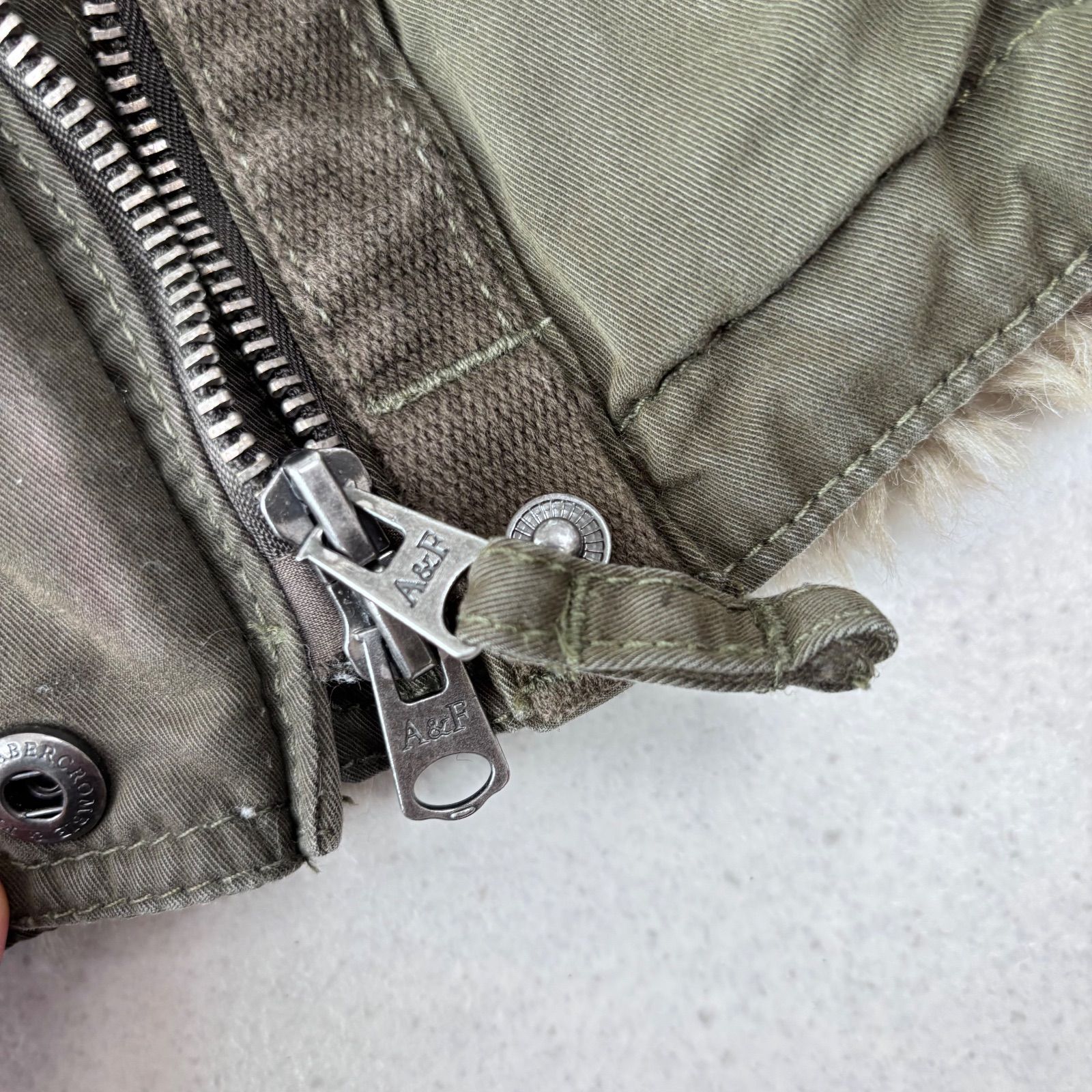 Abercrombie & Fitch flight jacket khaki M アバクロンビー＆フィッチ 