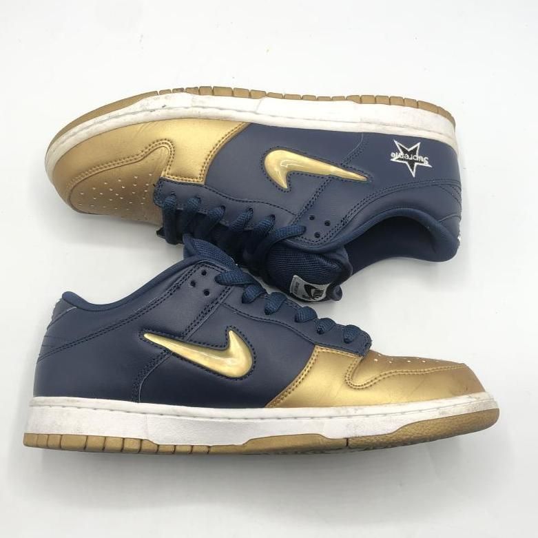 Nike Supreme ゴールド27.5cm　(中古品) 中古】NIKE × Supreme SB DUNK LOW OG QS スニーカー 27cm CK3480-700