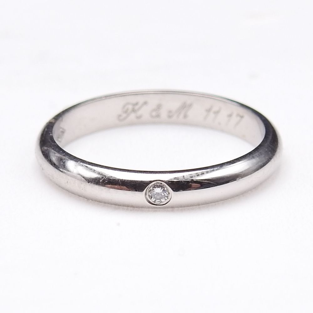 【美品】Cartier　カルティエ　1Pダイヤモンド　リング　プラチナ Cartier カルティエ PT950 プラチナ 1Pダイヤモンド クラシック リング