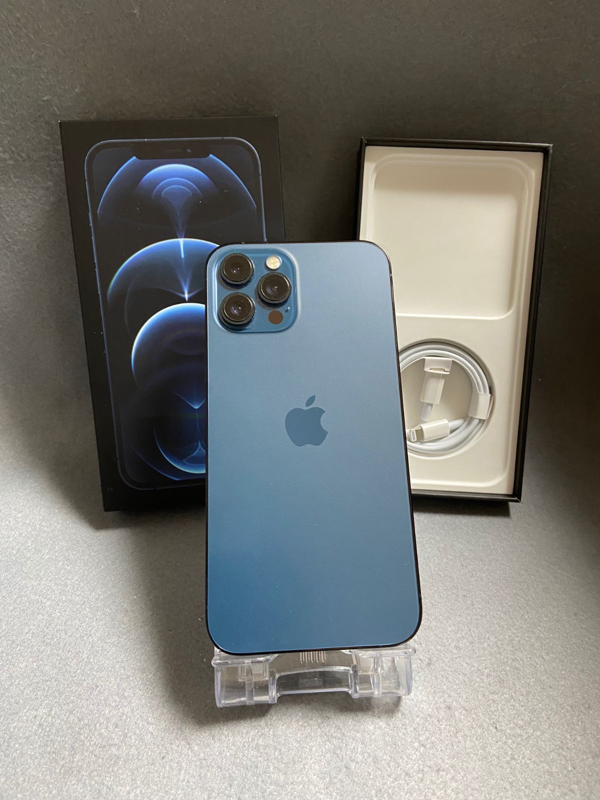 IPhone12ProMax 256GB パシフィックブルー バッテリー100% iphone12ProMax 本体パシフィックブルー 256GB SIMフリー Apple iPhone