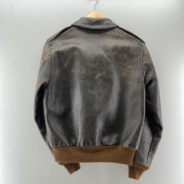 The Real McCoy’s TYPE A-2 ラフウェア実名復刻 34 中古】THE REAL McCOY'S ラフウェア実名復刻 A-2 レザージャケット