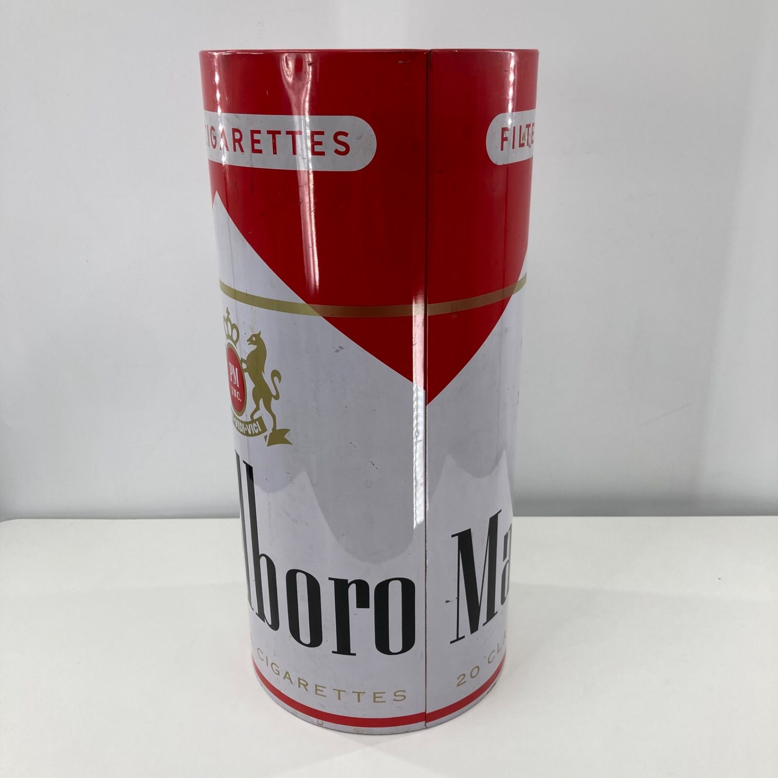 Marlboro ブリキ缶 マルボロ ダストボックス ゴミ箱 昭和レトロ