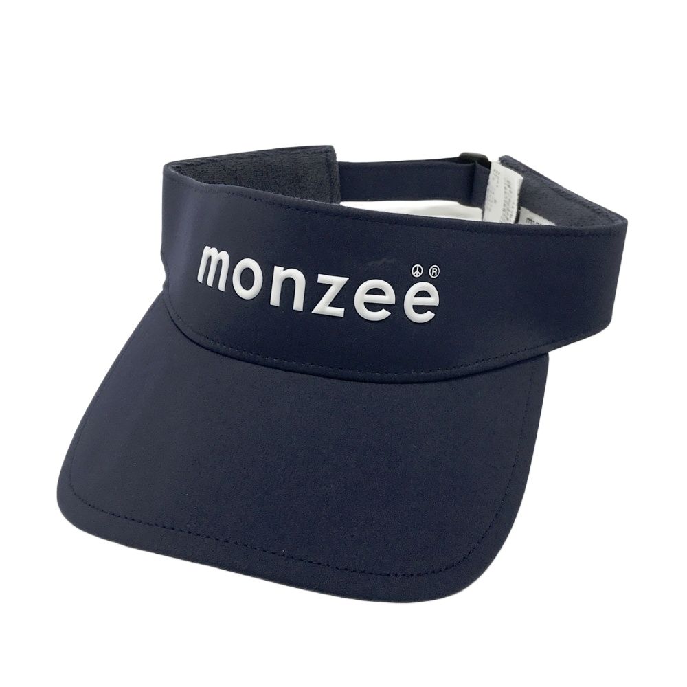MONZEE モンジー  サンバイザー ロゴ  ネイビー系  [240101580173] ゴルフウェア ストスト
