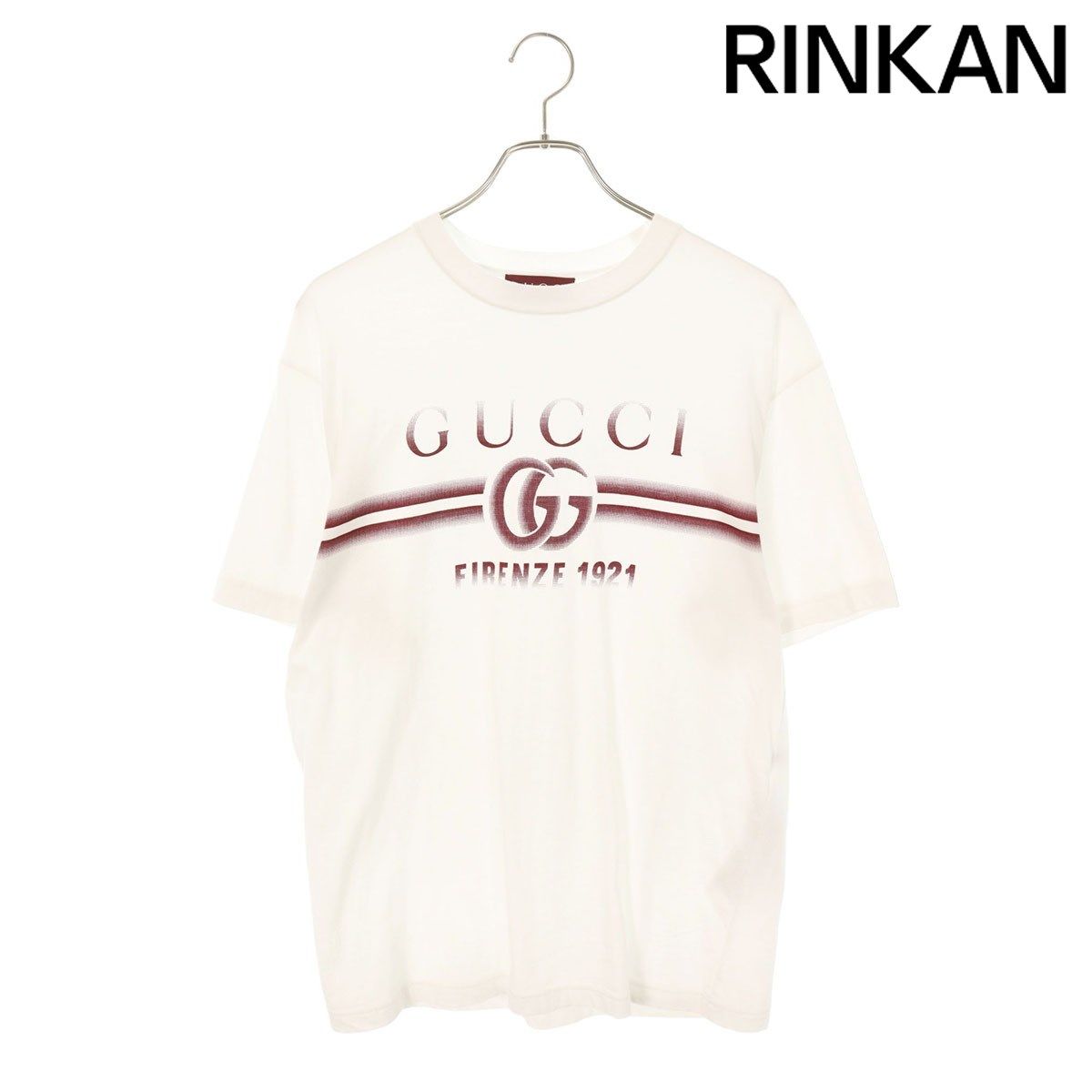 グッチ サイズ:S  785345 XJGKJ フェードロゴプリントTシャツ 中古 BS99 グッチ 785345 XJGKJ フェードロゴプリントTシャツ メンズ S ※12/28～1