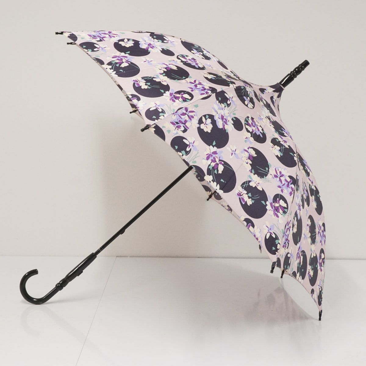 傘 ANNA SUI アナスイ パゴダ傘 USED品 フラワー ドット 個性的 グラス