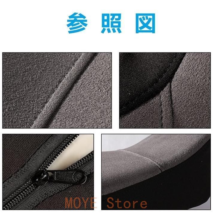 新品 レクサス グレー 車用セット ネックパッド1個+腰クッション1個 記憶 首枕 スエード素材 疲れ防止 ヘッドレスト カー用品ZD1224
