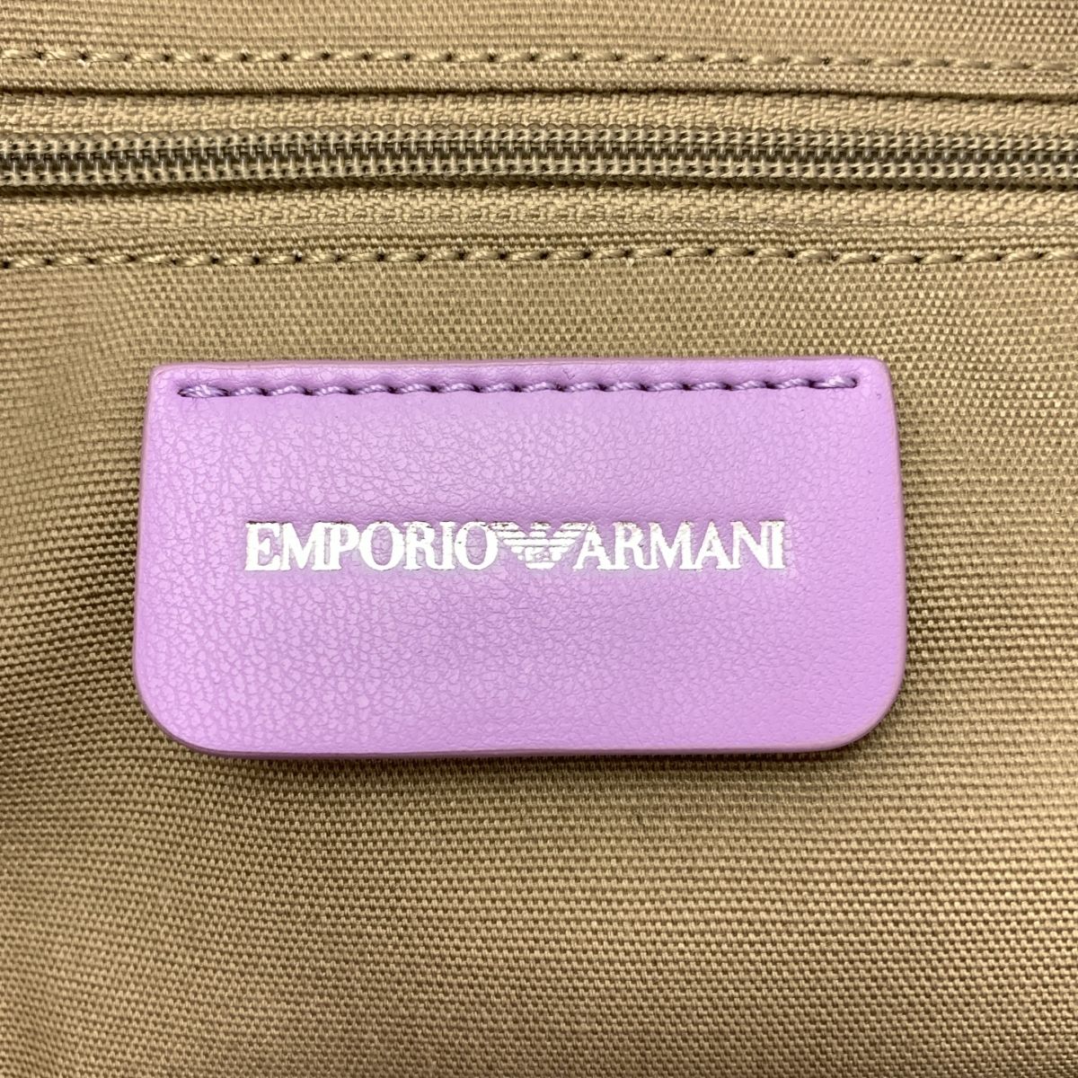 美品】 EMPORIO ARMANI / エンポリオアルマーニ | レザー 編み込み 
