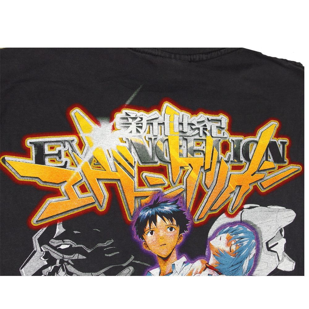 364 EVANGELION Tシャツ 新世紀 エヴァンゲリオン アニメ ブラック L