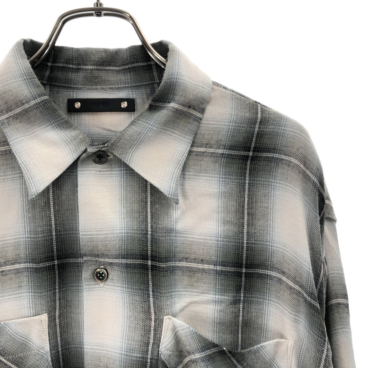 MINEDENIM / マインデニム | R.Ombre Open Collar SH / オンブレ