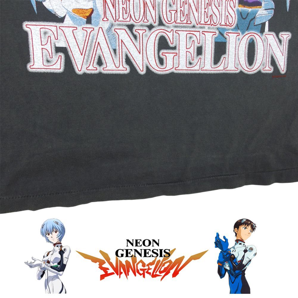 364 EVANGELION Tシャツ 新世紀 エヴァンゲリオン アニメ ブラック L