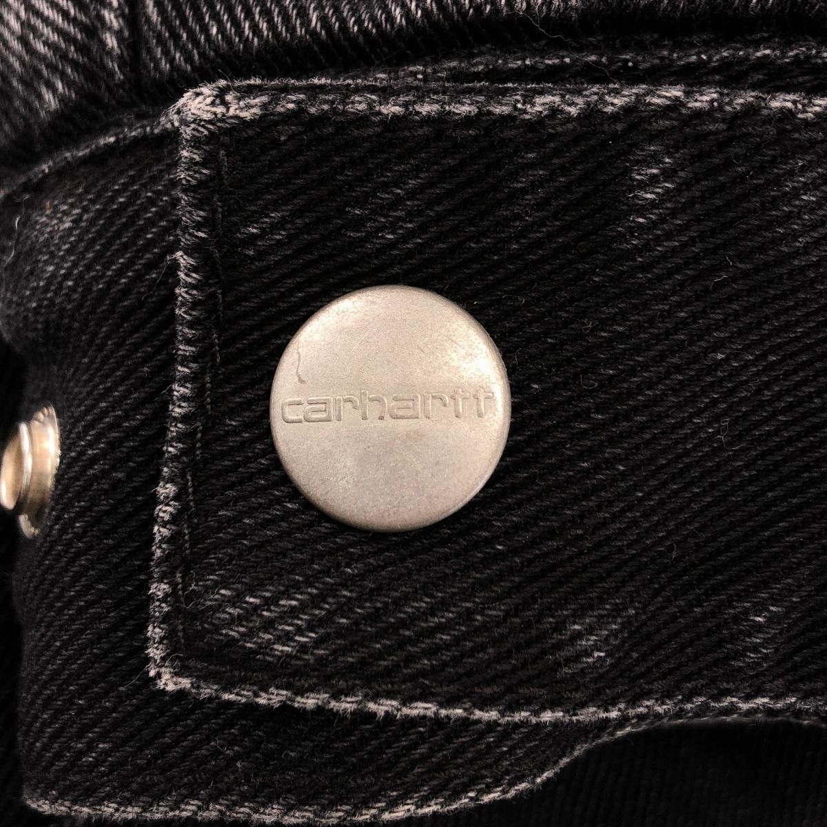carhartt / カーハート | ロゴジップ ボア ブラックデニム ジャケット
