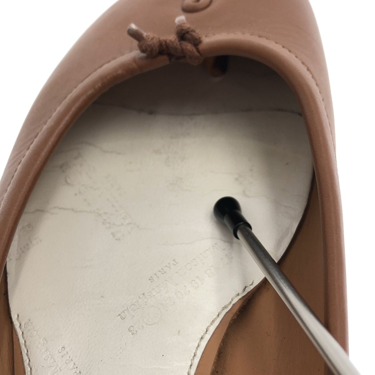 Maison Margiela / メゾンマルジェラ | tabi / タビ レザー バレエシューズ 足袋 | 36 1/2 | ブラウン | レディース Maison Margiela / メゾンマルジェラ | tabi / タビ レザー バレエ