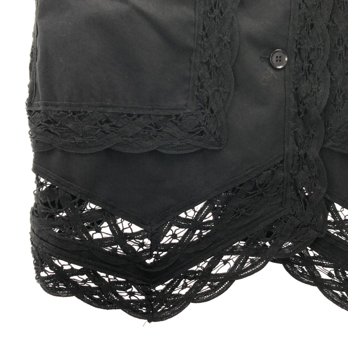 None / | 2024SS | EENK / インク YONITA Lace-trim Vest レース ベスト | S | ブラック | レディース None / | 2024SS | EENK / インク YONITA Lace-trim Vest レース