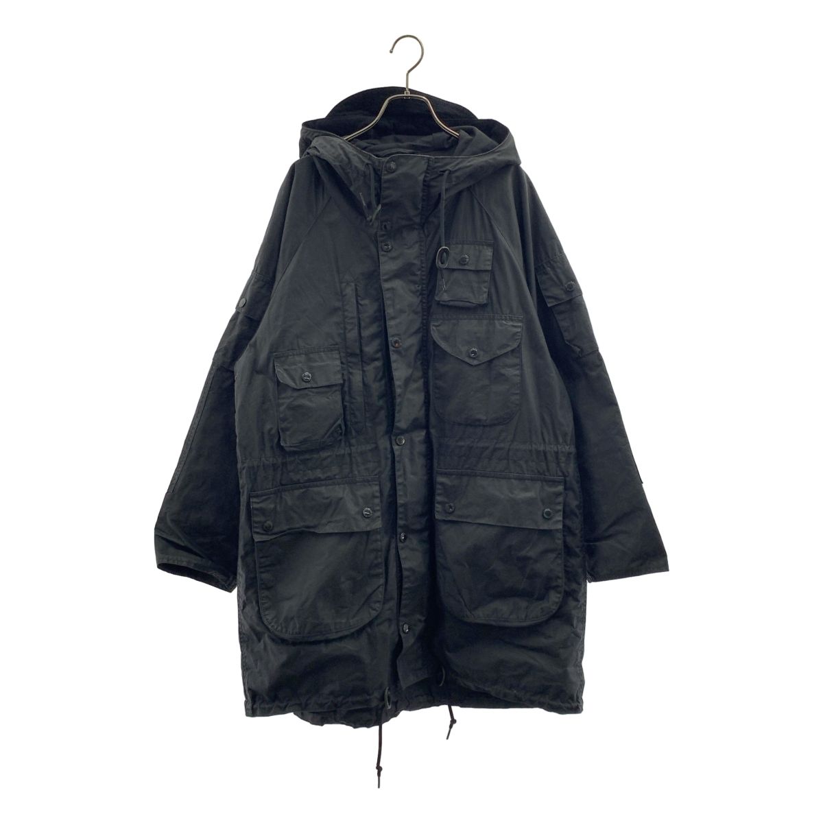 【新品・即完売品】バブアー×エンジニアドガーメンツ＊ジップパーカ＊黒＊S＊英国製 Engineered Garments / エンジニアドガーメンツ | × Barbour